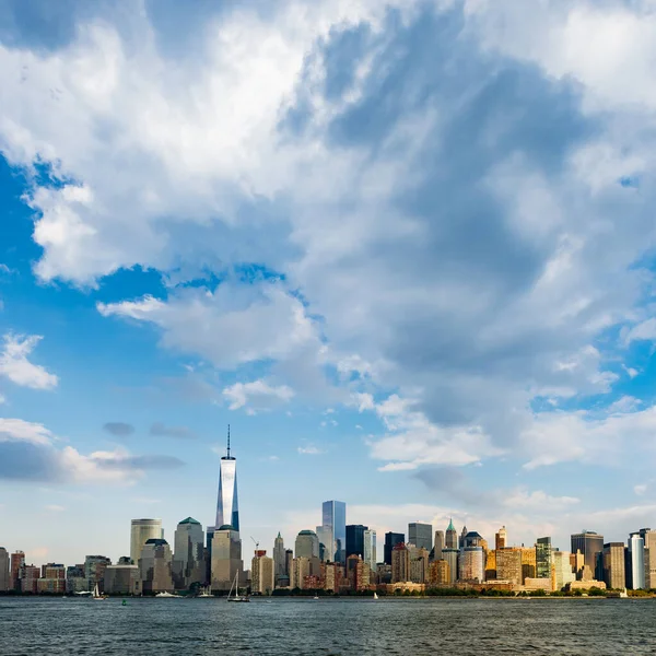 New York City Stadtbild Bei Tag Mit Blauem Himmel Und — Stockfoto