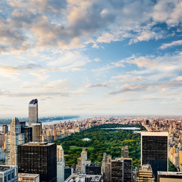 Luftaufnahme Des Central Park New York City Vereinigte Staaten Von — Stockfoto