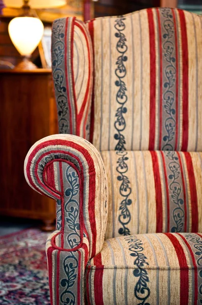 Vintage Sessel Mit Schönem Muster — Stockfoto