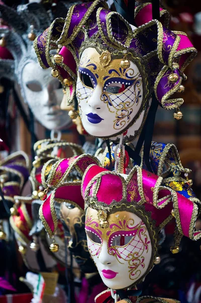 Various Venetian Masks Sale — Stock Photo, Image