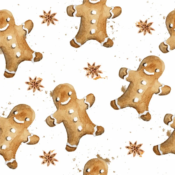 Ensemble de biscuits au gingembre — Image vectorielle