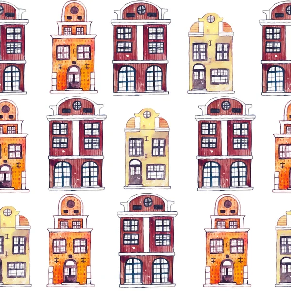 Cute colored buildings — Stockový vektor