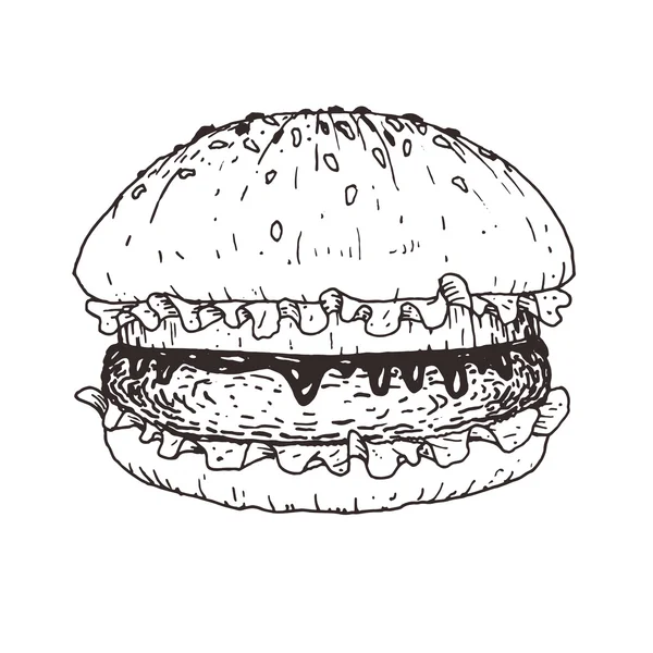 Projekt smaku Burger — Wektor stockowy