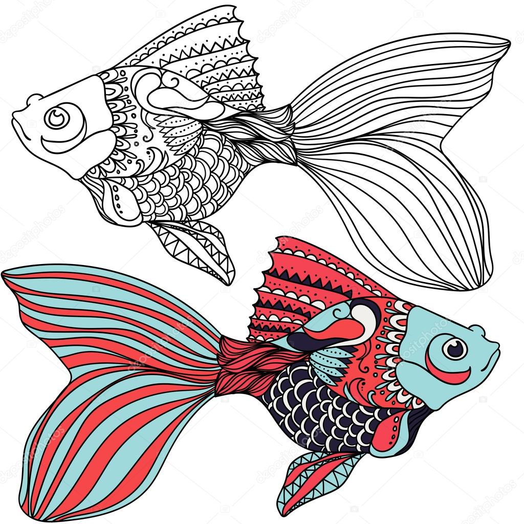 design of cute fish