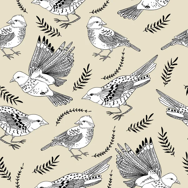 Diseño de pájaros lindos — Archivo Imágenes Vectoriales