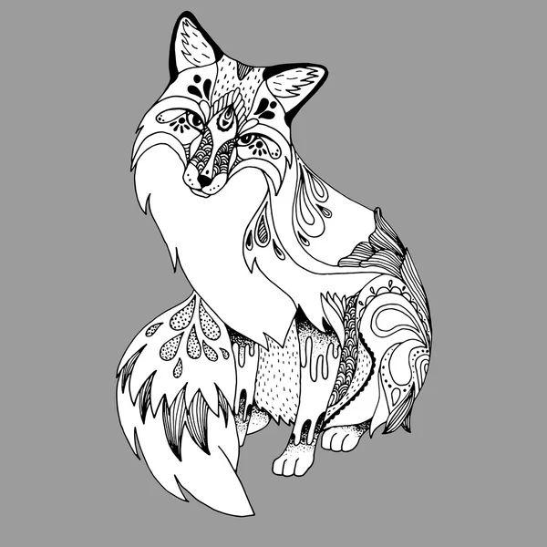 Design des niedlichen Fuchses — Stockvektor
