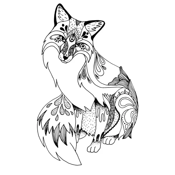 Ontwerp van fox dier — Stockvector