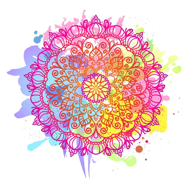 renkli mandala tasarımını