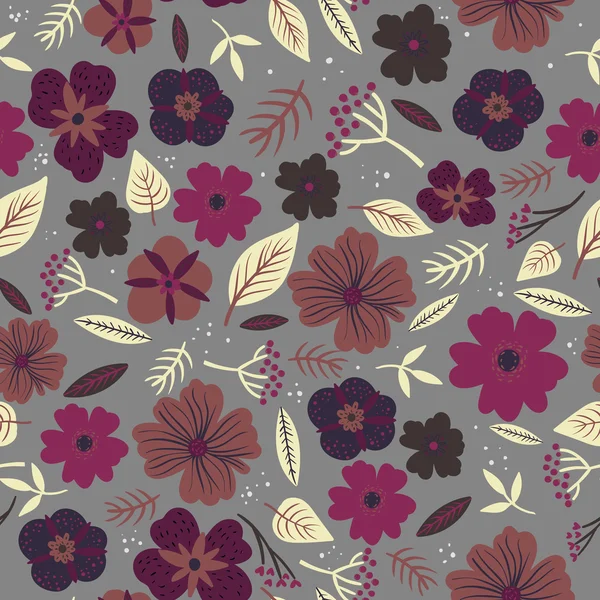 Schattig floral set — Stockvector