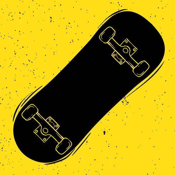 Design of cool skateboard — Stock vektor