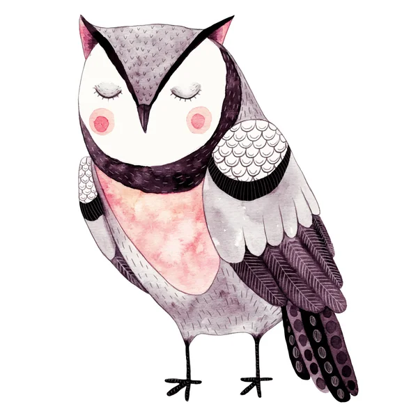 Design of cute owl — Stock Vector