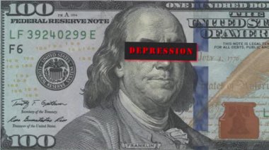 Benjamin Franklin 'in portresi, kapalı gözlü ve başlığı 