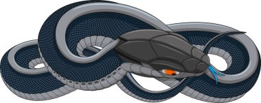 fantastik yılan robot-bio-mekanik