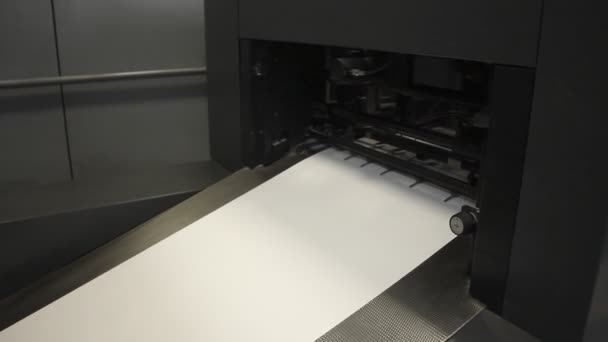 Printing Office Press Machine — Stock video