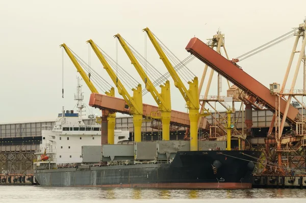 Trabajo en el puerto marítimo . — Foto de Stock