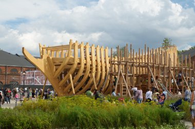 Ahşap gemi düzeni.