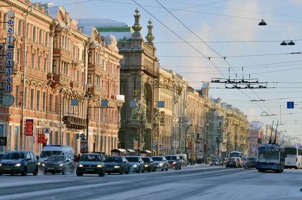 Невский проспект зимой . — стоковое фото