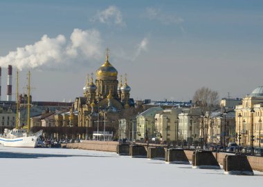 Kışın şehir set.