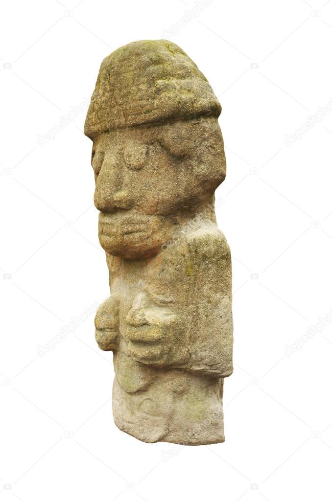 Stone sculptures of idols.