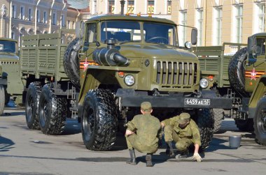 Zafer Bayramı geçit törenini arifesinde.