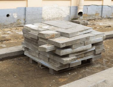 Şehir sokaklarda inşaatı işi.