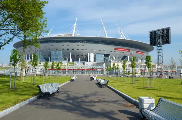 Stade de football pour la Coupe du monde 2018 à Saint-Pétersbourg . — Photo