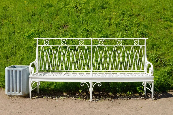Metal leisure bench.
