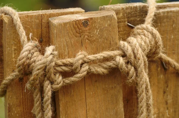 Rope tied knot. — Stock Photo, Image