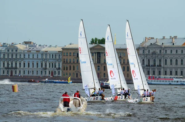 Раси спортивних яхт . — стокове фото