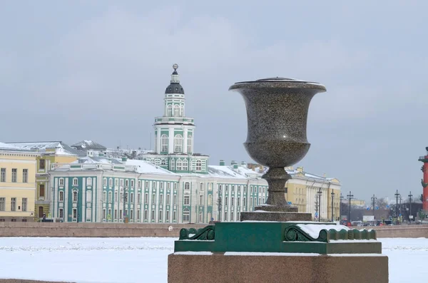 Panorama města v zimě. — Stock fotografie