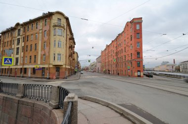 Kentsel peyzaj taş evleriyle.