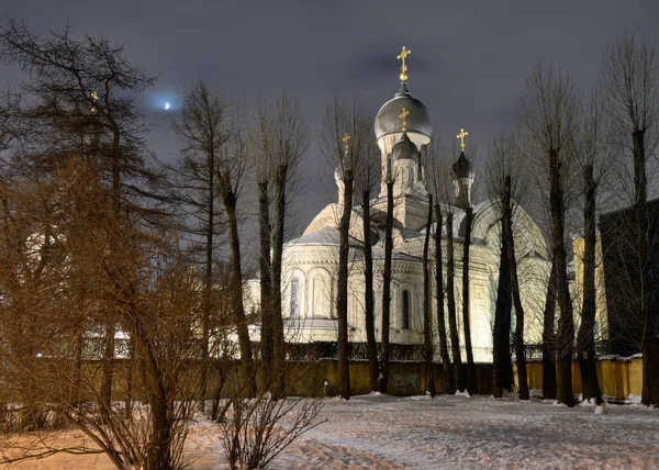 Beautiful Church with electric light. — Stock Photo, Image