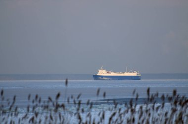 Kış deniz manzaralı.