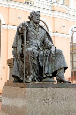 I. S. Turgenev harika Rus yazar Anıtı