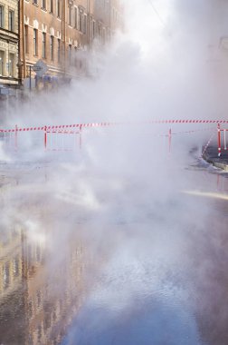 Bir atılım bir Isıtma sıcak su ile ana.