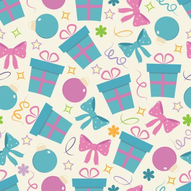 Vektör yeni yıl seamless modeli