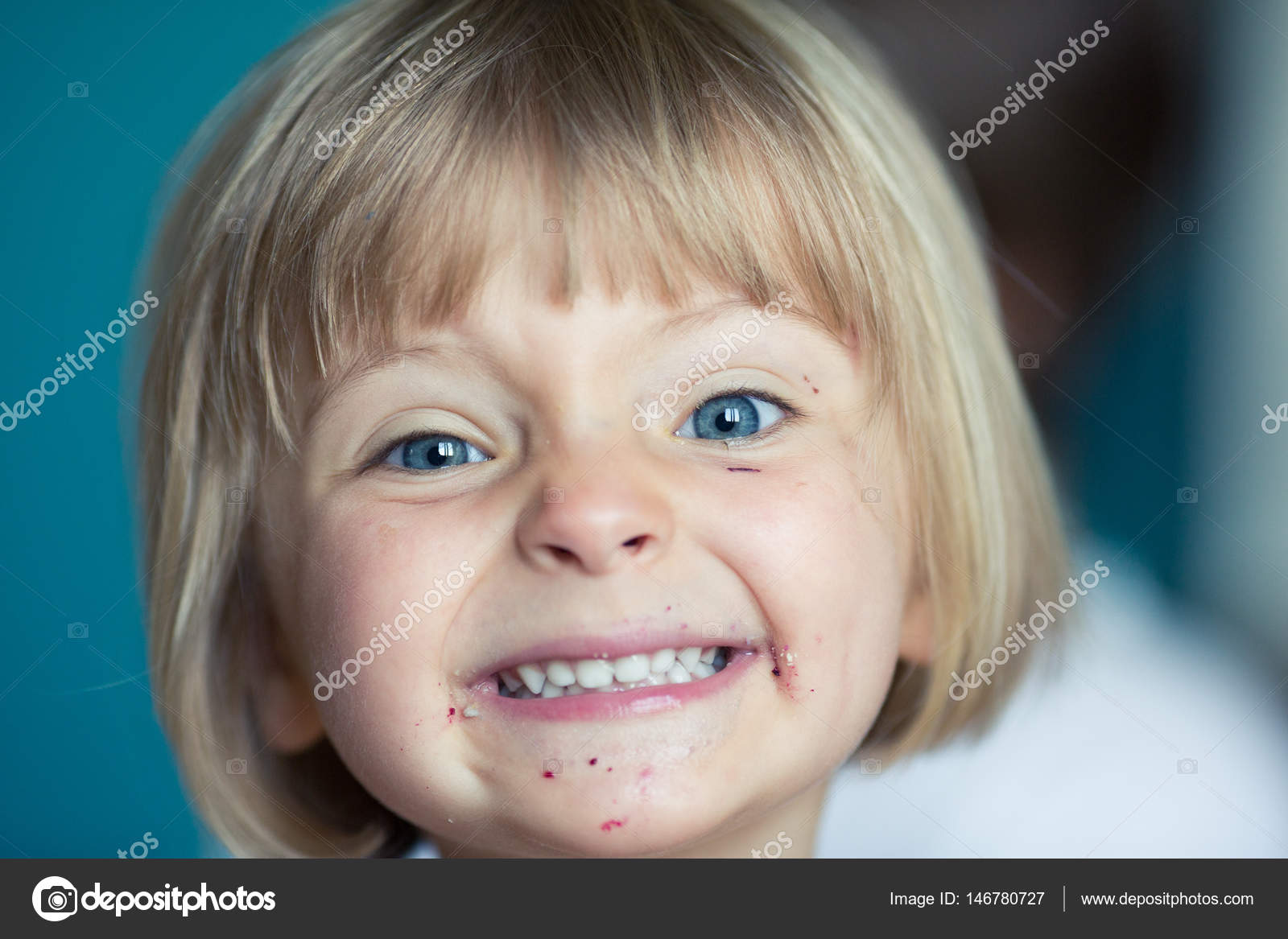 Happy Smiling Young Baby Caucasian Blonde Real People Girl With