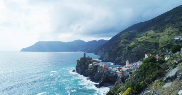 Vista aérea do destino de referência de viagem — Vídeo de Stock