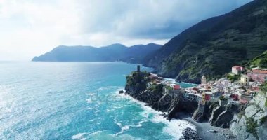 dönüm noktası hedef Vernazza, küçük bir Akdeniz kasabası, seyahat