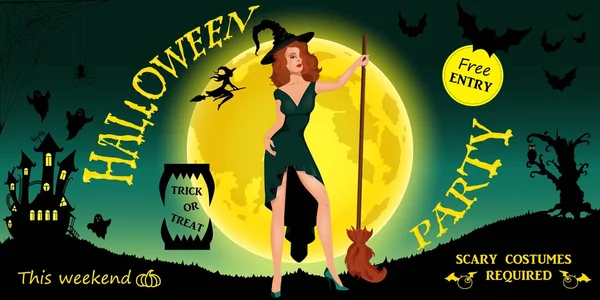 Fête d'Halloween. illustration vectorielle — Image vectorielle