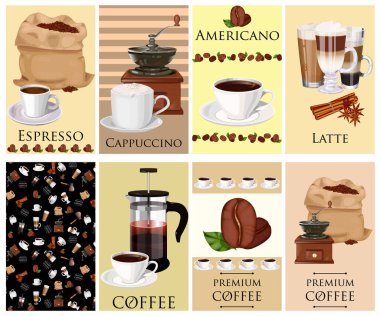 vektör fincan espresso kahve