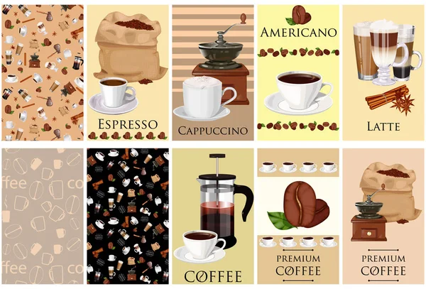 Taza de café expreso vector — Vector de stock
