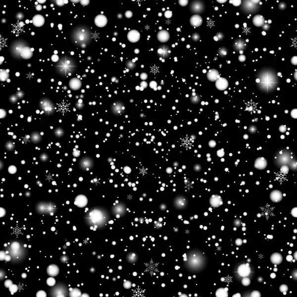 Christmas sparkling transparent Snowfall.