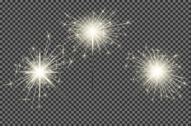 Closeup izole maytap bengal ışıkları tatil dekorasyonu için Parlatıcı