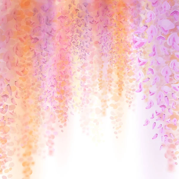 Jarní pozadí s kvetoucí wisteria — Stock fotografie