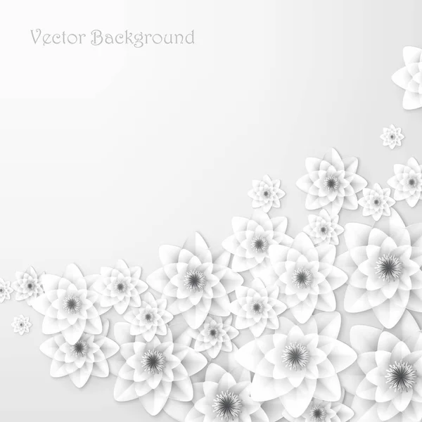 Papierblume. Hintergrund. Vektorillustration — Stockvektor