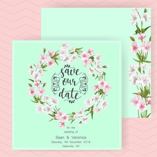 Güzel çiçekler ve harflerle 