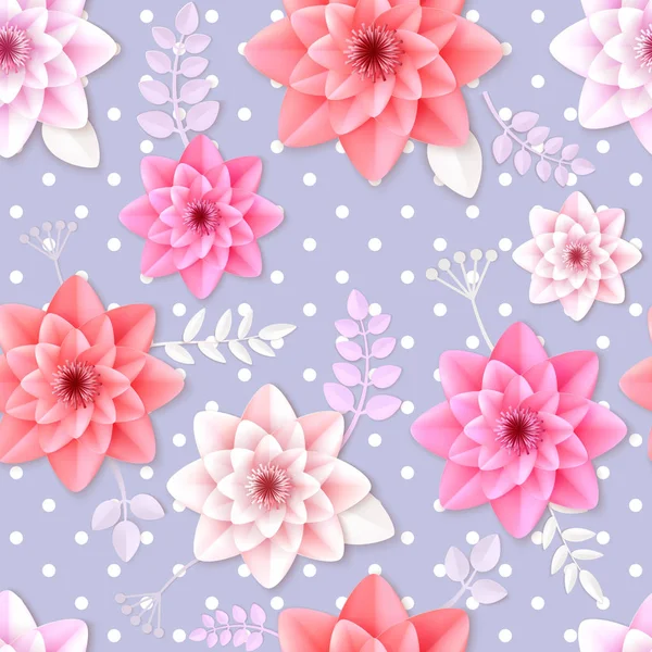 Vector Flores Sem Costura Elemento Padrão Textura Elegante Para Fundos —  Vetores de Stock