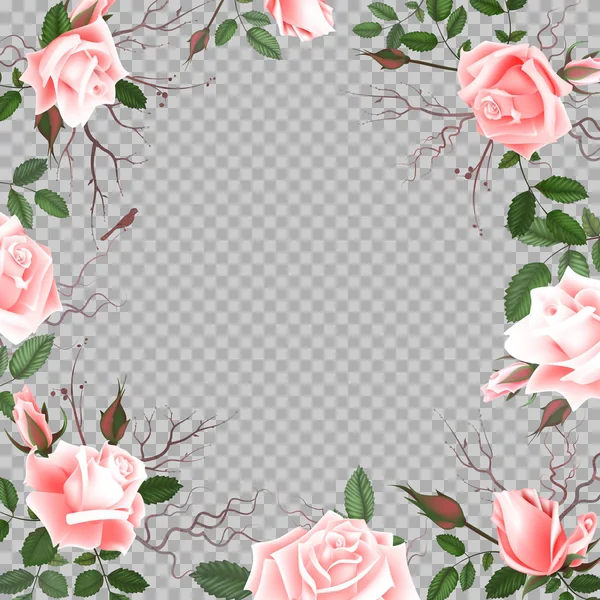 Ramo de rosas — Vector de stock