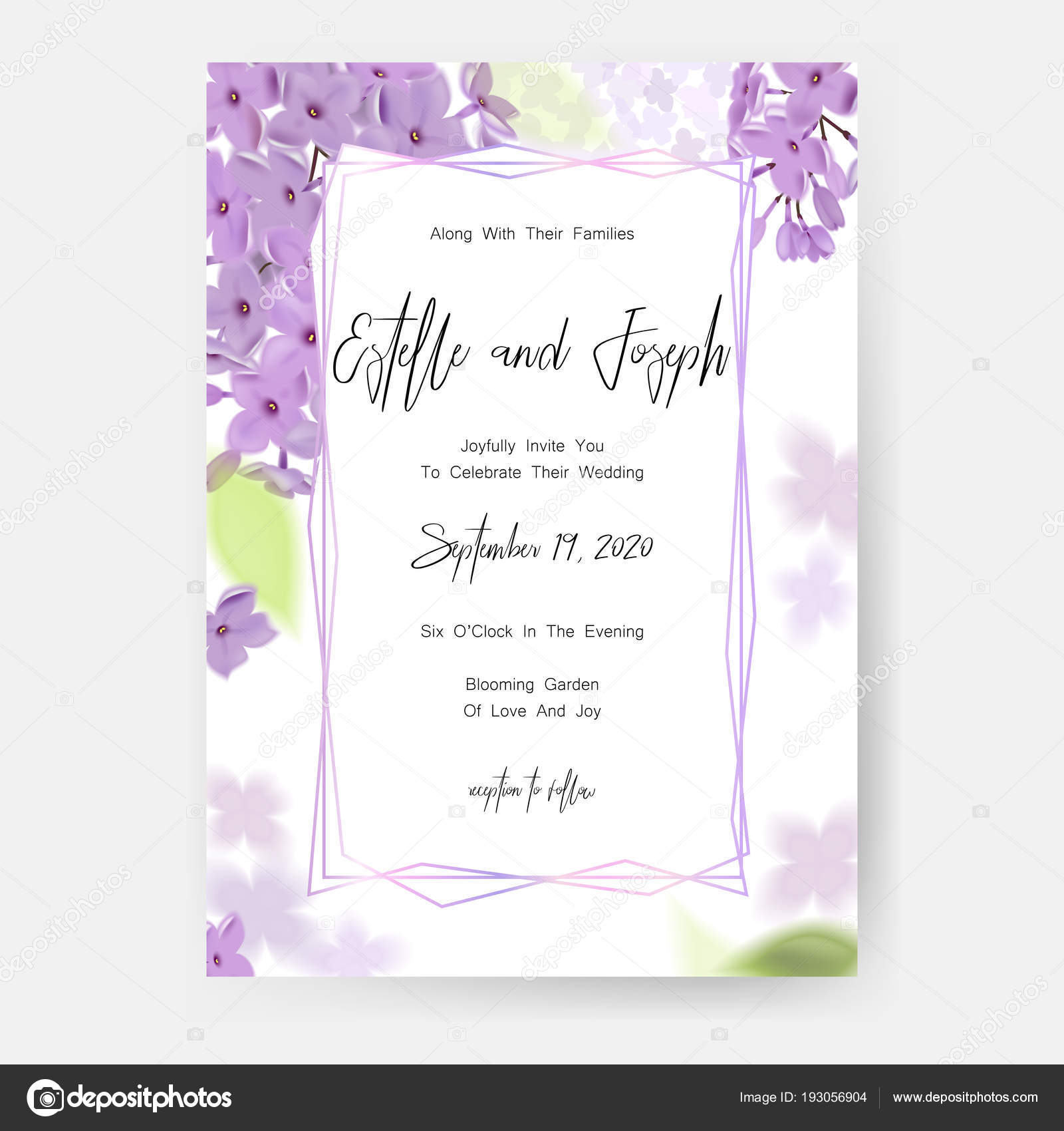Invitacion flores lila imágenes de stock de arte vectorial | Depositphotos Invitacion flores lila imágenes de stock de arte vectorial | Depositphotos